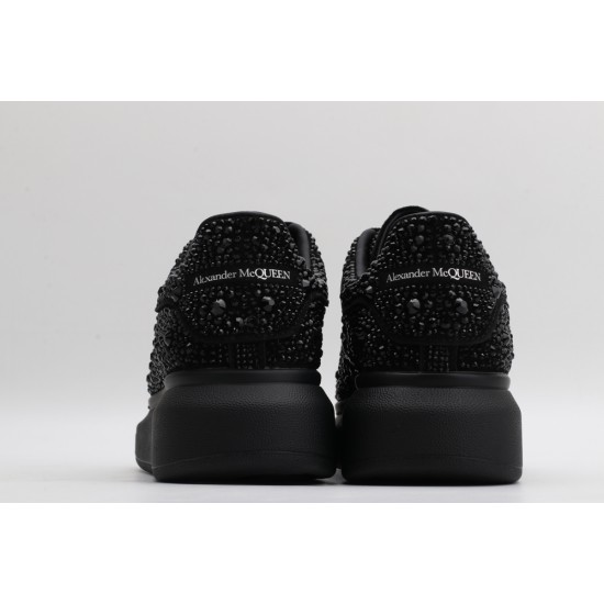 Alexander McQueen Oversized Black Crystal