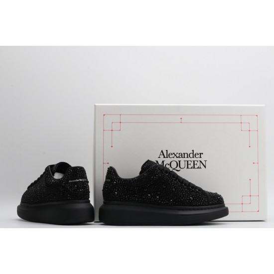 Alexander McQueen Oversized Black Crystal