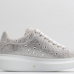 Alexander McQueen Oversized Diamond Silver