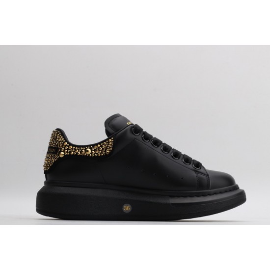 Alexander McQueen Oversized Black Gold Crystal