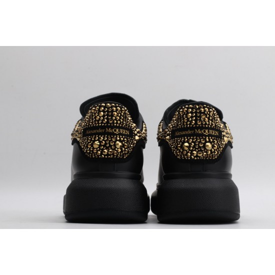 Alexander McQueen Oversized Black Gold Crystal