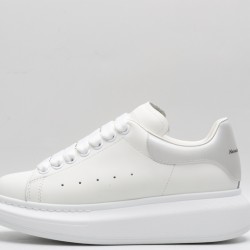 Alexander McQueen Oversized Leather White Silver