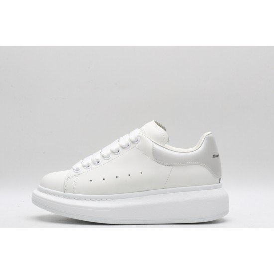 Alexander McQueen Oversized Leather White Silver