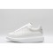 Alexander McQueen Oversized Leather White Silver