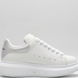 Alexander McQueen Oversized Leather White Silver