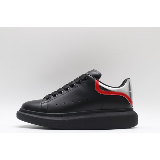 Alexander McQueen Oversized Sneaker Curve Tech Black Silver Red