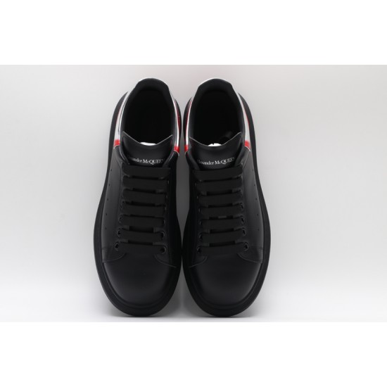 Alexander McQueen Oversized Sneaker Curve Tech Black Silver Red