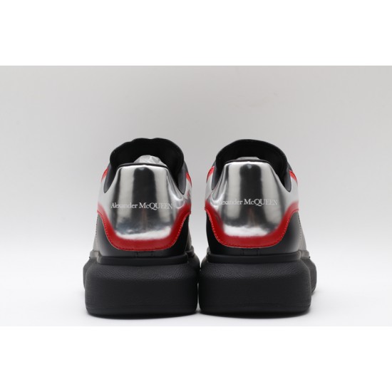 Alexander McQueen Oversized Sneaker Curve Tech Black Silver Red