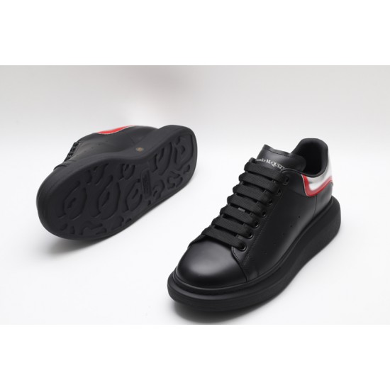 Alexander McQueen Oversized Sneaker Curve Tech Black Silver Red