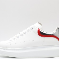 Alexander McQueen Oversized Sneaker Curve Tech White Silver Red