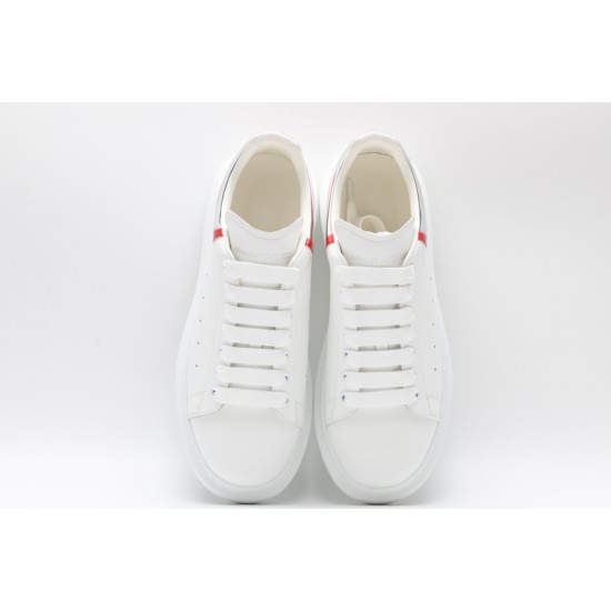 Alexander McQueen Oversized Sneaker Curve Tech White Silver Red