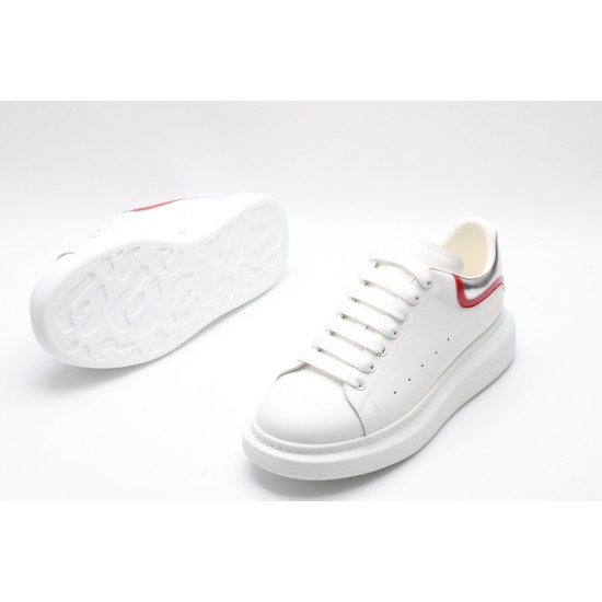 Alexander McQueen Oversized Sneaker Curve Tech White Silver Red