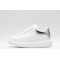 Alexander McQueen Oversized Sneaker White Silver