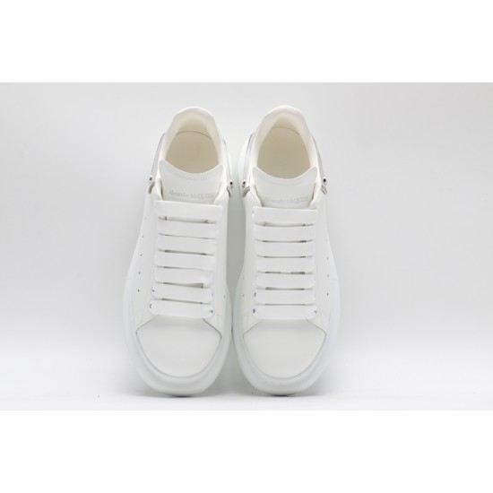 Alexander McQueen Oversized Sneaker White Silver