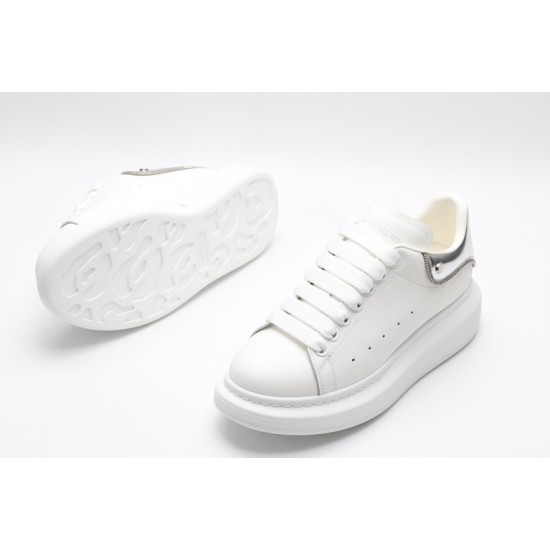 Alexander McQueen Oversized Sneaker White Silver