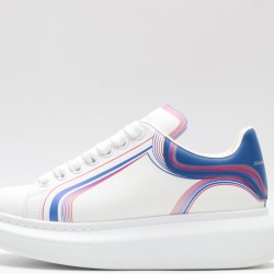 Alexander McQueen Oversized Sneaker Curve Tech White Blue Pink