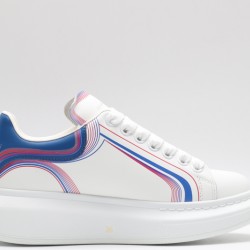 Alexander McQueen Oversized Sneaker Curve Tech White Blue Pink