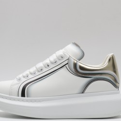 Alexander McQueen Oversized Sneaker Curve Tech White Copper