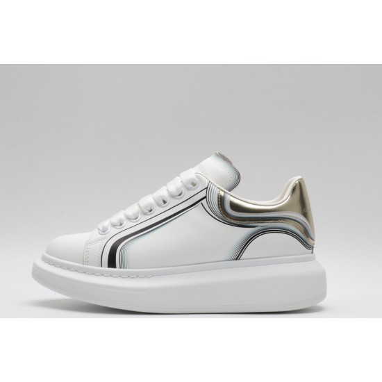 Alexander McQueen Oversized Sneaker Curve Tech White Copper