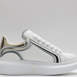 Alexander McQueen Oversized Sneaker Curve Tech White Copper