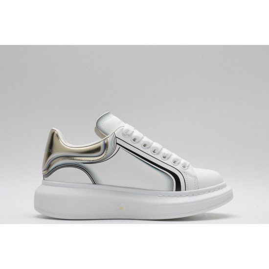 Alexander McQueen Oversized Sneaker Curve Tech White Copper