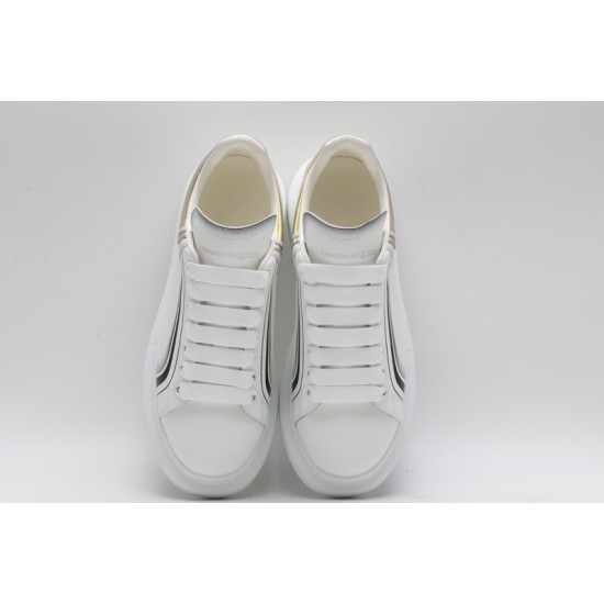 Alexander McQueen Oversized Sneaker Curve Tech White Copper