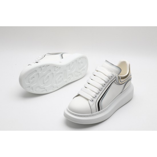 Alexander McQueen Oversized Sneaker Curve Tech White Copper