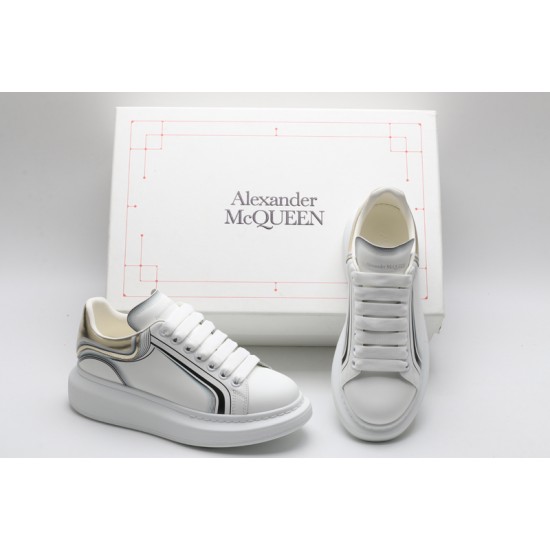 Alexander McQueen Oversized Sneaker Curve Tech White Copper