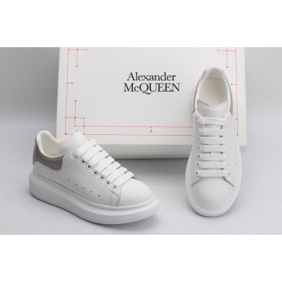 Alexander McQueen Oversized White Grey Crocodile