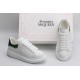 Alexander McQueen Oversized White Green Crocodile