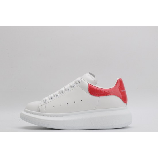 Alexander McQueen Oversized White Red Crocodile