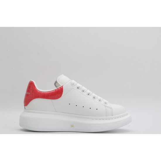 Alexander McQueen Oversized White Red Crocodile