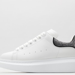 Alexander McQueen Oversized Sneaker White Black Crystals