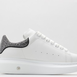 Alexander McQueen Oversized Sneaker White Black Crystals