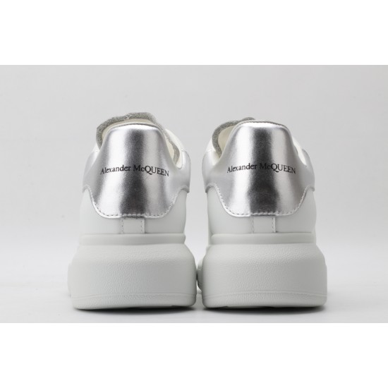 Alexander McQueen Oversized Metallic Silver