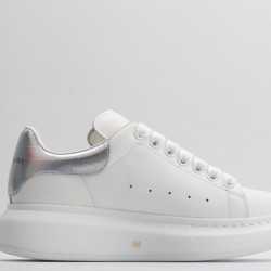 Alexander McQueen Oversized Sneaker White Silver Cedar