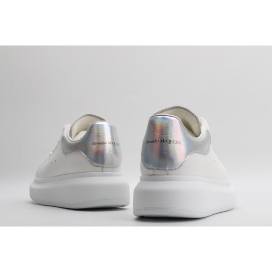 Alexander McQueen Oversized Sneaker White Silver Cedar