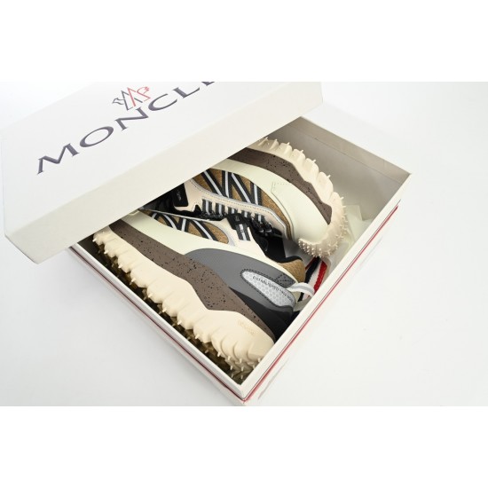 Moncler Trailgrip Gore-Tex Sneakers Beige White