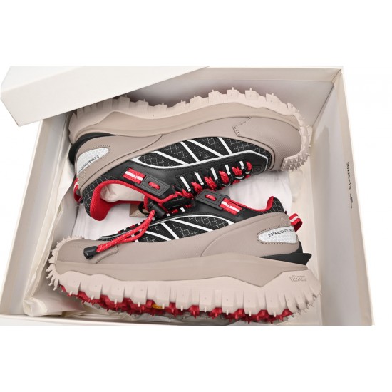 Moncler Trailgrip Gore-Tex Sneakers Black Grey Red