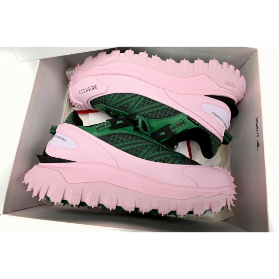 Moncler Trailgrip Gore-Tex Sneakers Women's Green Pink