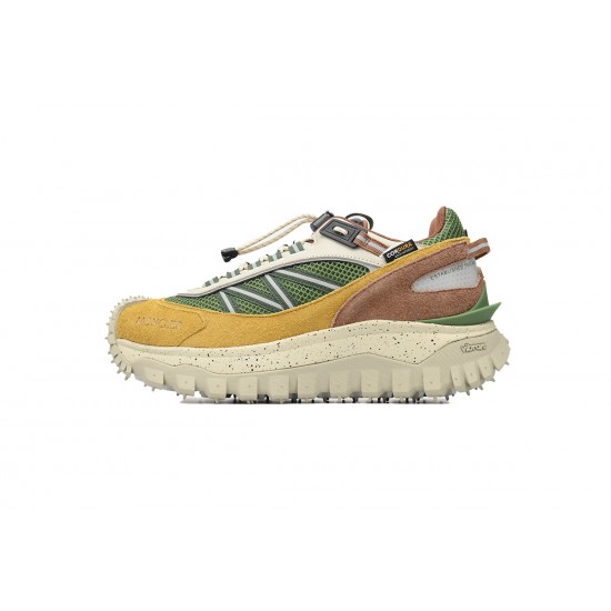 Moncler Trailgrip Suede Sneakers Green Multicolour