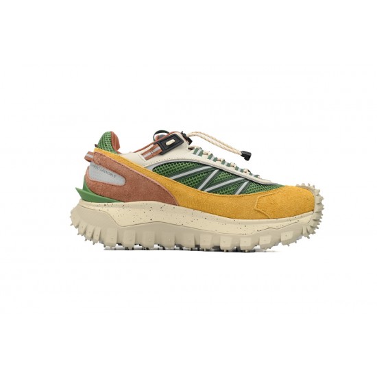 Moncler Trailgrip Suede Sneakers Green Multicolour