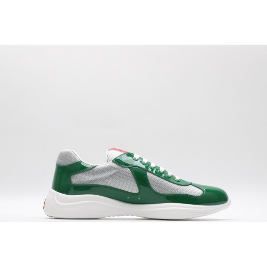 Prada America’s Cup Original Low-top Sneakers Green Patent