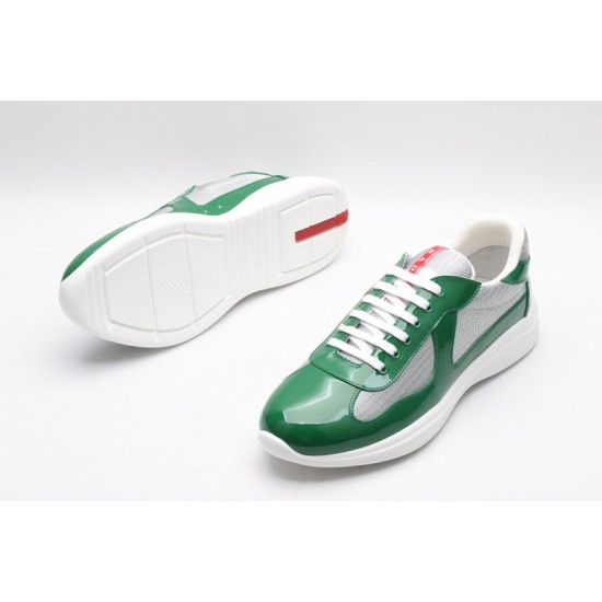 Prada America’s Cup Original Low-top Sneakers Green Patent