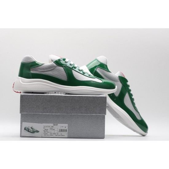 Prada America’s Cup Original Low-top Sneakers Green Patent