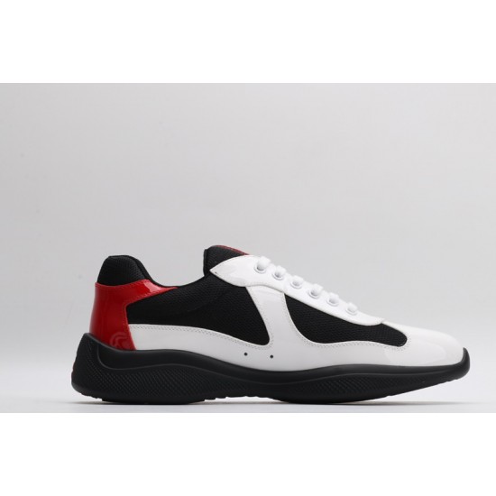 Prada America’s Cup Original Low-top Sneakers White Black Red