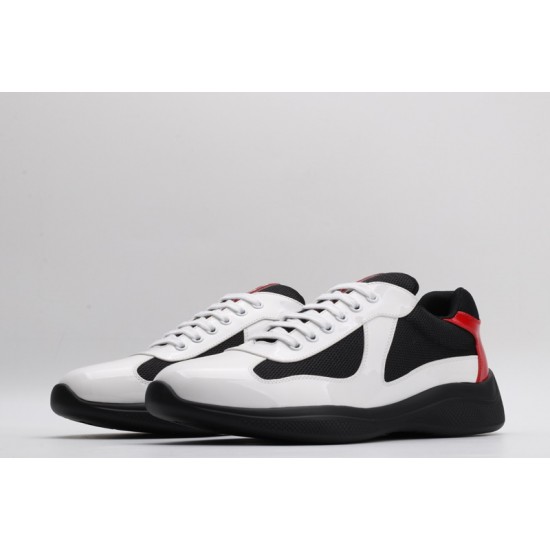 Prada America’s Cup Original Low-top Sneakers White Black Red