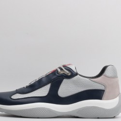 Prada America’s Cup Original Low-top Sneakers Navy Mesh Grey