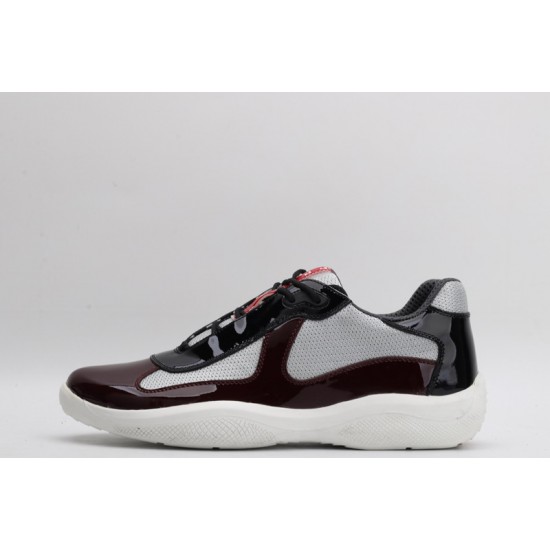 Prada America’s Cup Original Low-top Sneakers Grape Patent Black