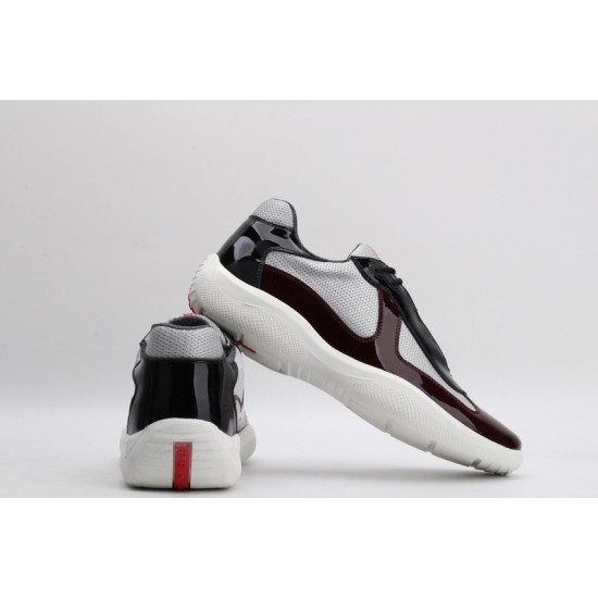 Prada America’s Cup Original Low-top Sneakers Grape Patent Black